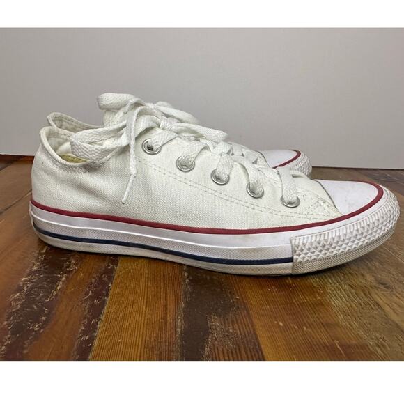 Converse Chuck Taylor All Star Low White Sneakers 3.5M 5.5W - Classic Canvas - Picture 2 of 10